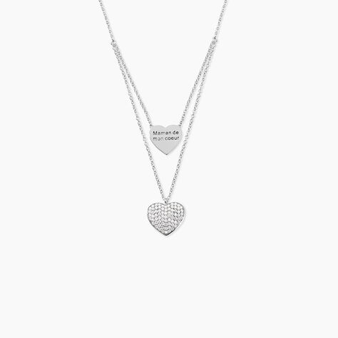 Collier Amarita Argent Blanc Oxyde De Zirconium - Colliers multirangs Femme | Marc Orian