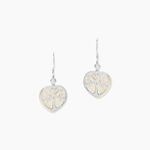 Boucles D'oreilles Pendantes Argent Blanc Vitto Nacres - Pendantes Femme | Marc Orian