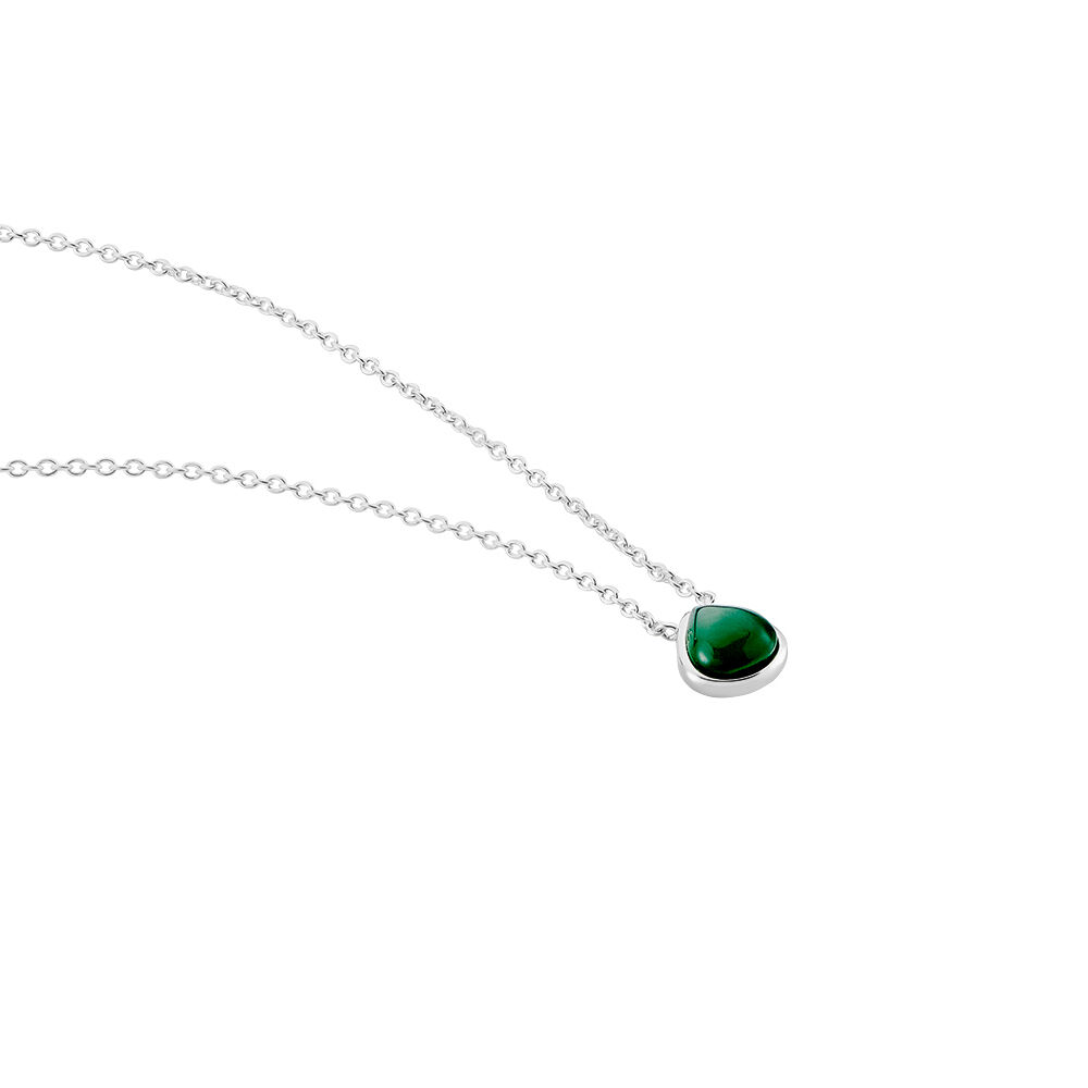 Collier Tao Argent Blanc Onyx - Colliers avec pierres Femme | Marc Orian