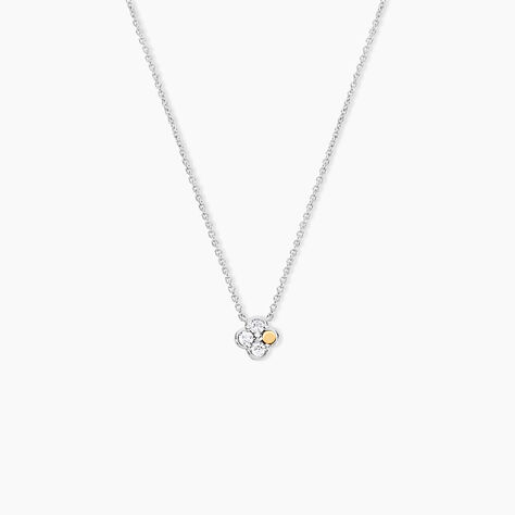 Collier Or Jaune Argent Blanc Oxyde De Zirconium - Colliers avec pierres Femme | Marc Orian
