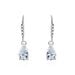Boucles D'oreilles Pendantes Adib Or Blanc Oxyde De Zirconium - Pendantes Femme | Marc Orian