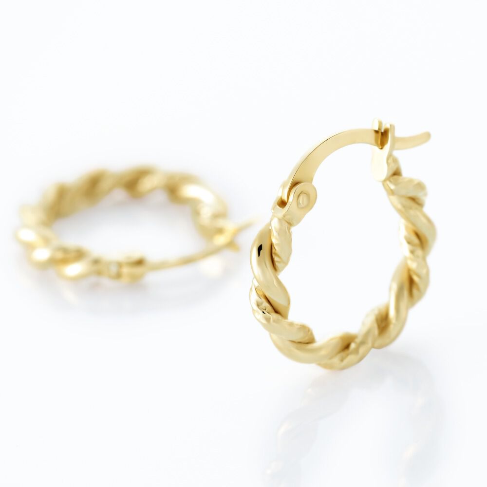 Cr&eacute;oles Plaqu&eacute; Or Jaune Isaiah - Cr&eacute;oles Femme | Marc Orian