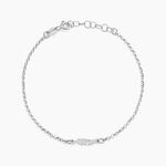 Bracelet Argent Blanc Maic - Bracelets fantaisie Femme | Marc Orian
