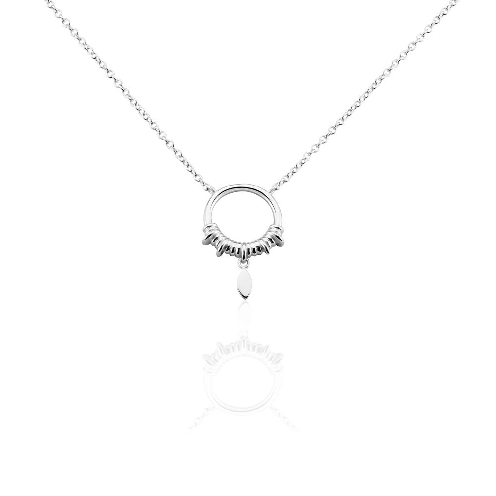 Collier Dhyana Argent Blanc - Colliers fantaisie Femme | Marc Orian