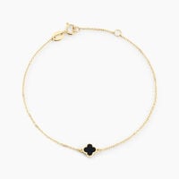 Bracelet Stellya Or Jaune Onyx