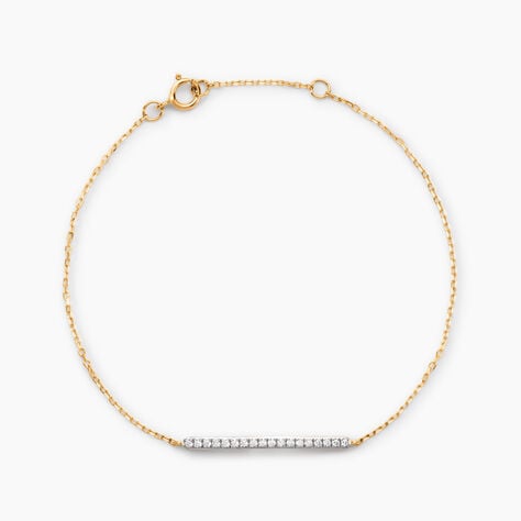 Bracelet Beckah Or Jaune Oxyde De Zirconium - Bracelets chaînes Femme | Marc Orian