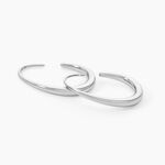 Boucles D'Oreilles Pendantes Henrietta Acier Blanc - Pendantes Femme | Marc Orian