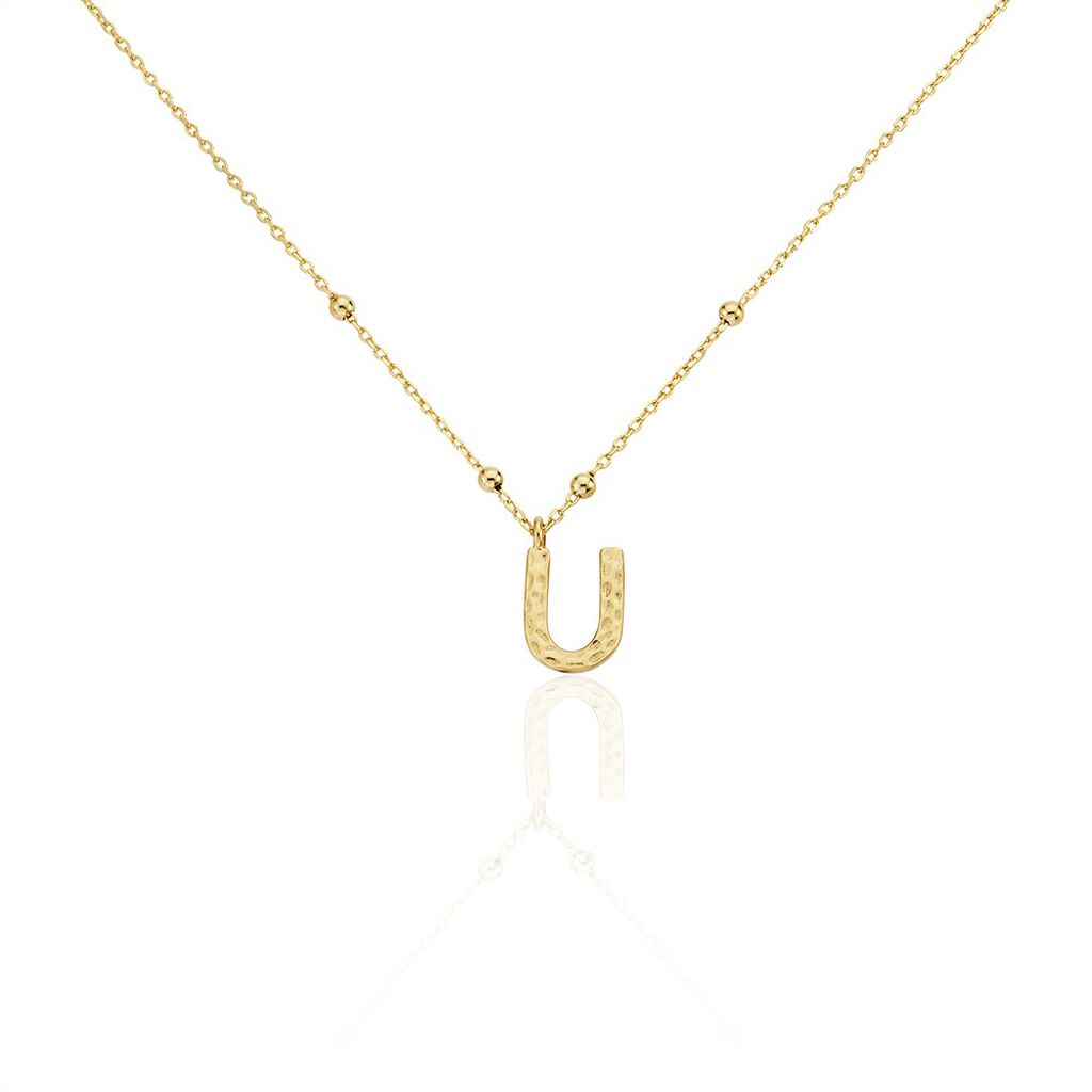 Collier Plaqué Or Jaune Lettra - Colliers fantaisie Femme | Marc Orian