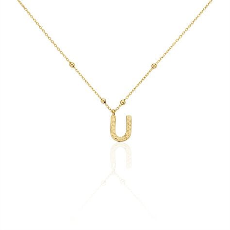 Collier Plaqué Or Jaune Lettra - Colliers fantaisie Femme | Marc Orian