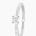Bague Solitaire Hemera Or Blanc Diamant - Parures de mariage Femme | Marc Orian