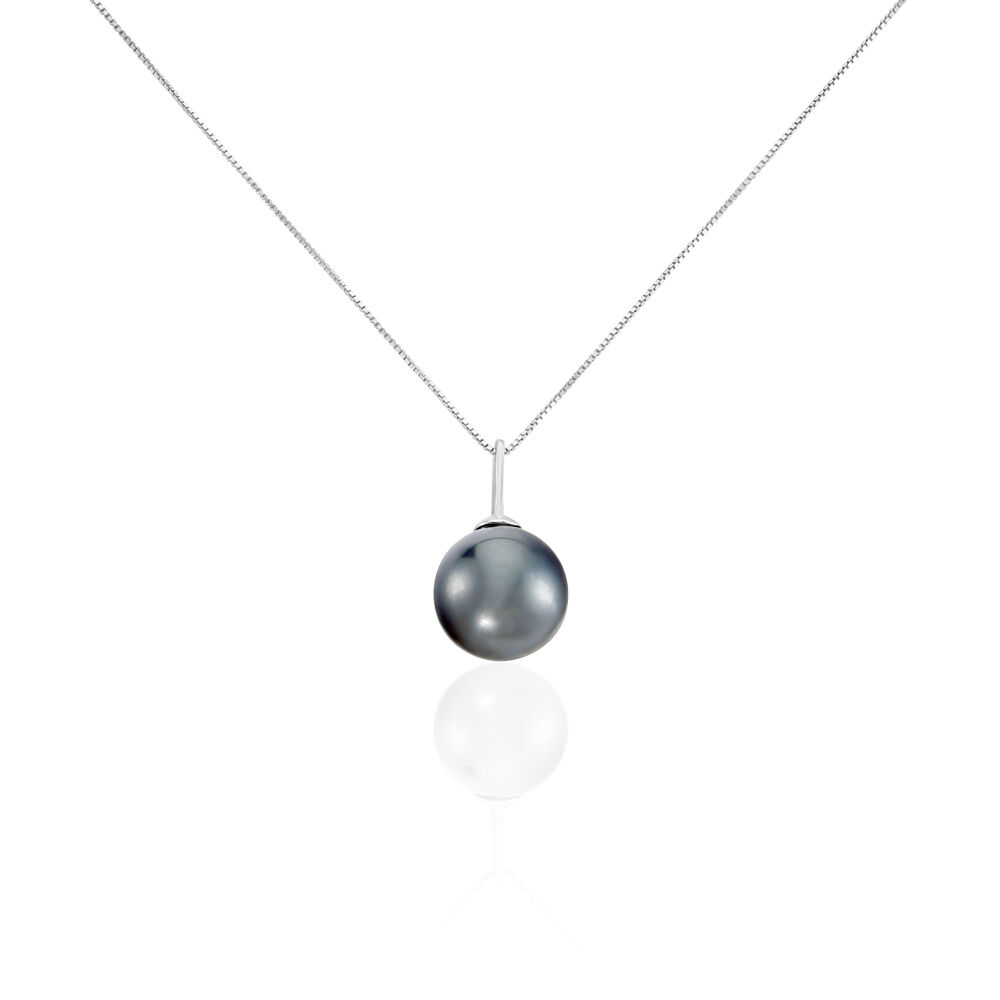 Collier Semi-baroque Or Blanc Perle De Culture De Tahiti - Colliers avec pierres Femme | Marc Orian