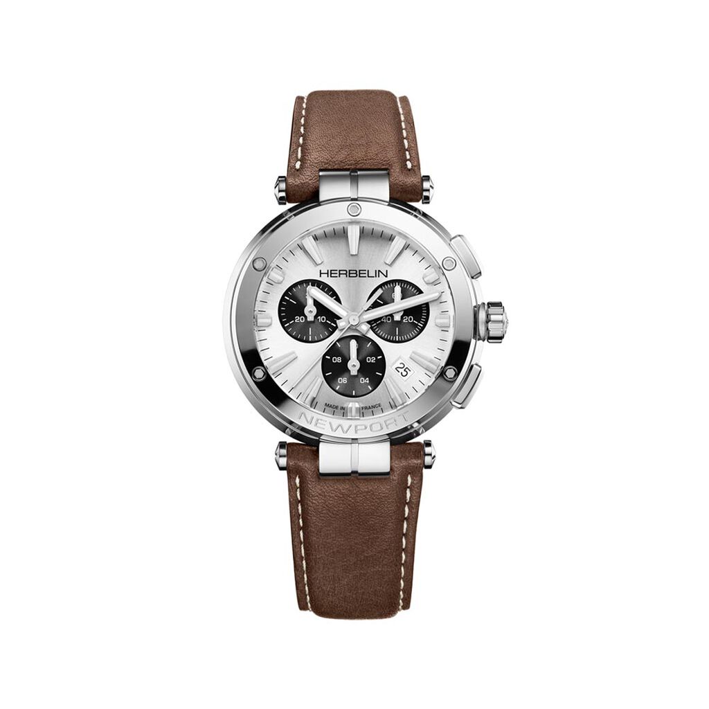 Montre Herbelin Newport Chrono Argenté - Montres étanches Homme | Marc Orian