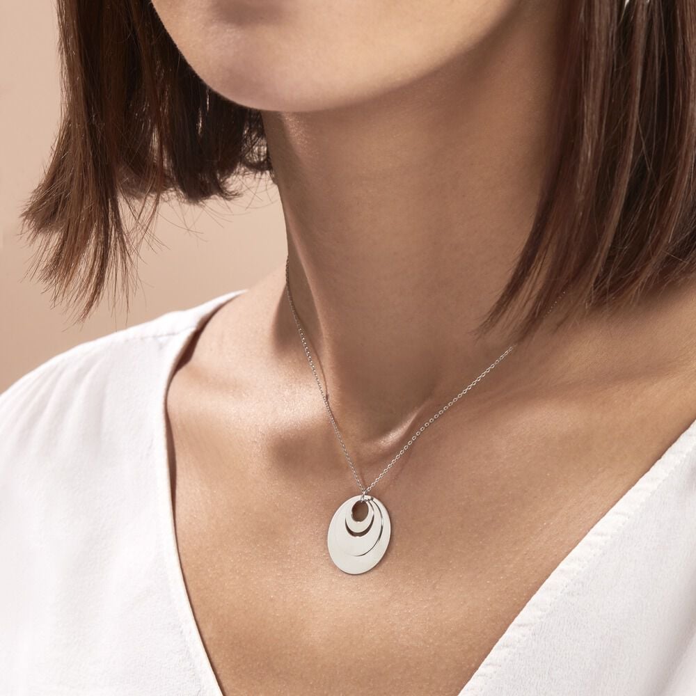 Collier Abyae Argent Blanc - Colliers fantaisie Femme | Marc Orian