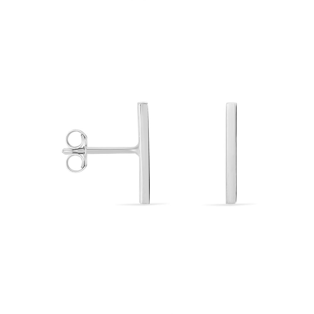 Boucles D'oreilles Puces Tullia Argent Blanc - Puces Femme | Marc Orian