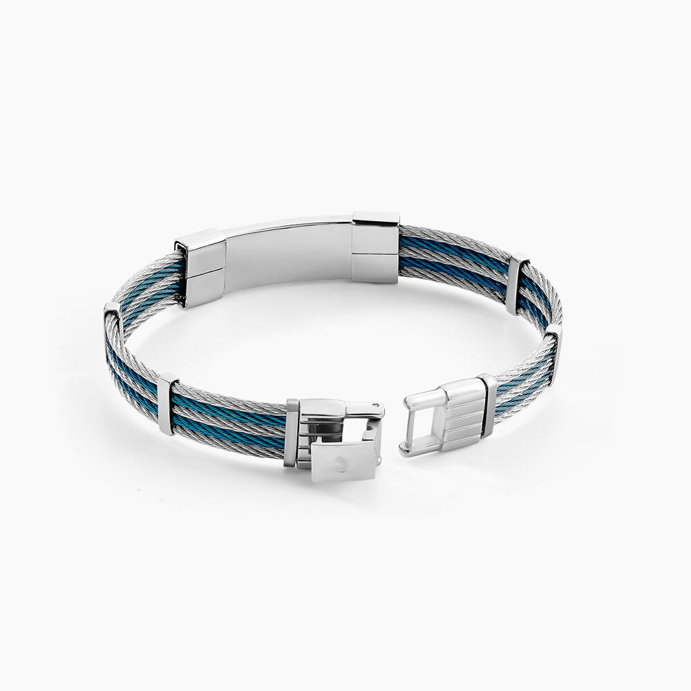 Bracelet Jourdan Herens Acier Blanc - Bracelets cha&icirc;nes Homme | Marc Orian