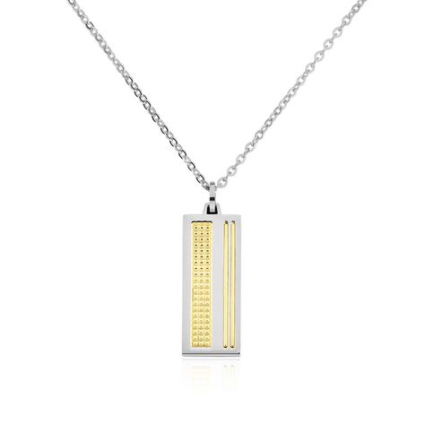 Collier Acier Blanc Et Plaqué Or Apollo - Colliers Homme | Marc Orian