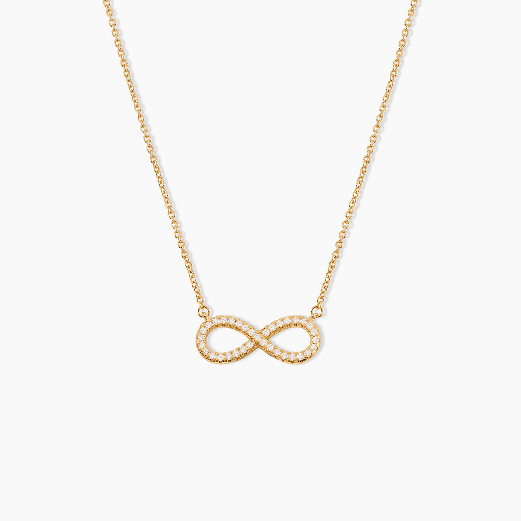 Collier Merane Plaqu&eacute; Or Jaune Oxyde De Zirconium - Colliers avec pierres Femme | Marc Orian