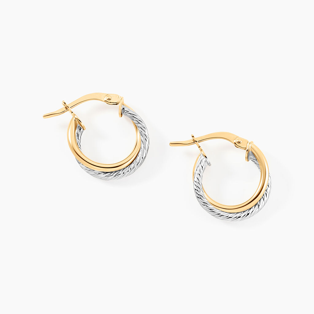 Cr&eacute;oles Maelia Or Bicolore - Cr&eacute;oles Femme | Marc Orian