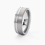 Bague Jourdan Jume Tugstene Blanc - Bagues grosses Homme | Marc Orian
