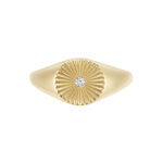 Chevaliere Plaqu&eacute; Or Cicinus Oxyde De Zirconium - Bijoux fantaisie Femme | Marc Orian