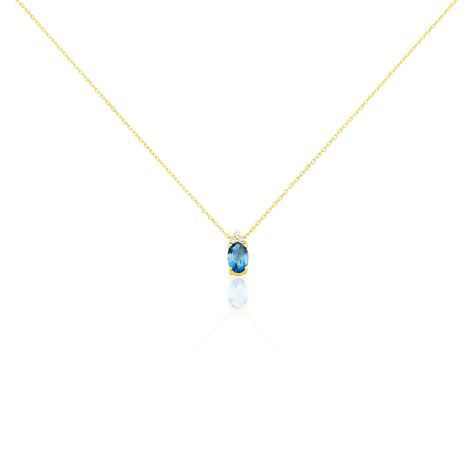 Collier Or Jaune Maurin Topaze Et Oxydes De Zirconium - Colliers avec pierres Femme | Marc Orian