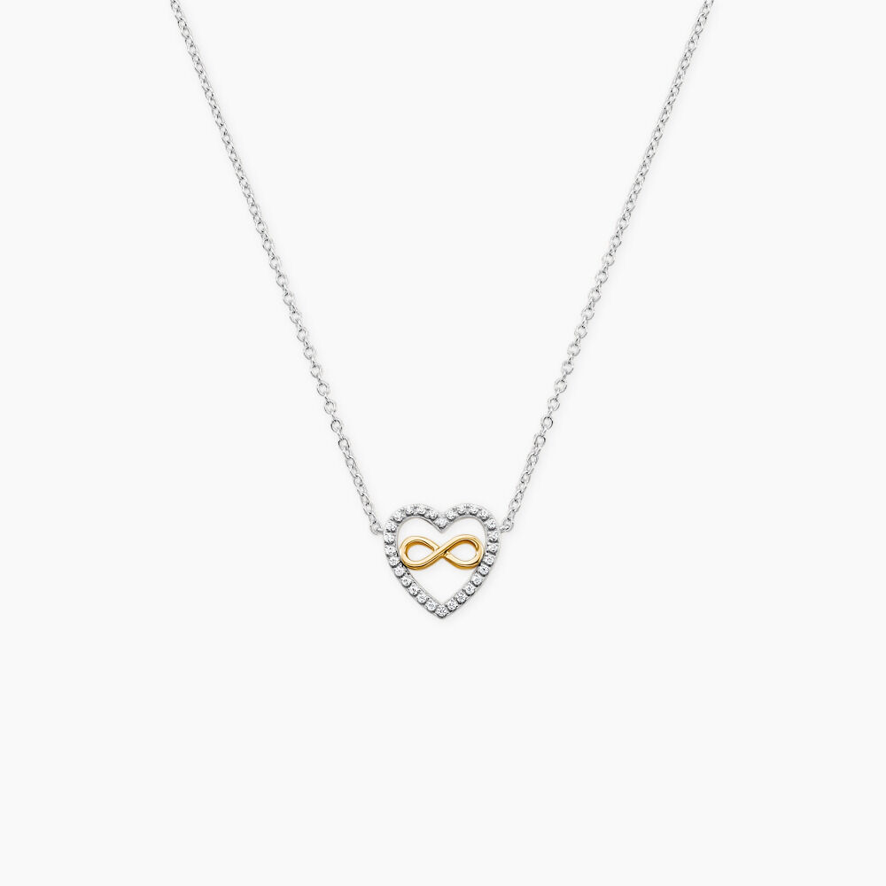 Collier Floe Or Jaune Argent Blanc Oxyde De Zirconium - Colliers avec pierres Femme | Marc Orian