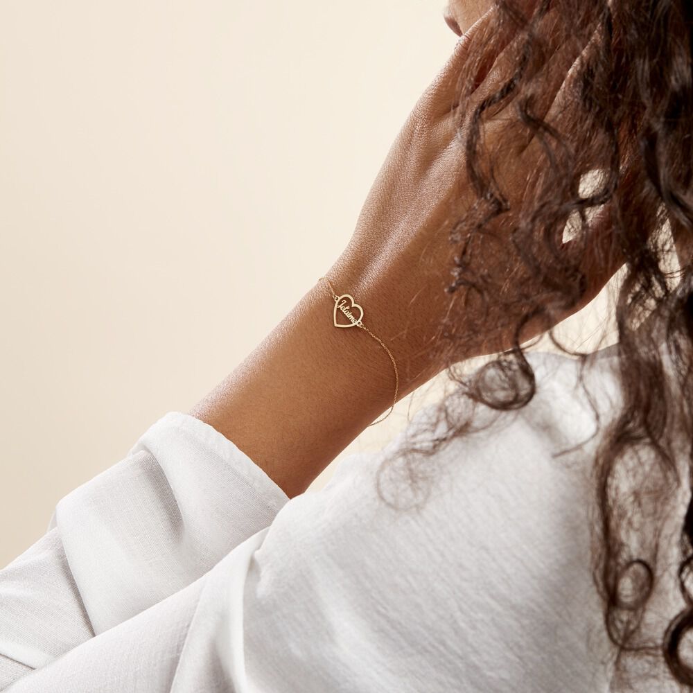 Bracelet Or Jaune Edelatis - Bracelets Je t'Aime Femme | Marc Orian