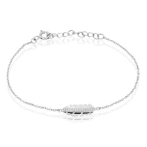 Bracelet femme acier inoxydable adjustable plume, KELYS