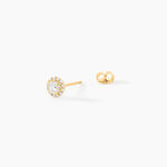 Boucles D'Oreilles Puces Edeline Or Jaune Oxyde De Zirconium - Puces Femme | Marc Orian