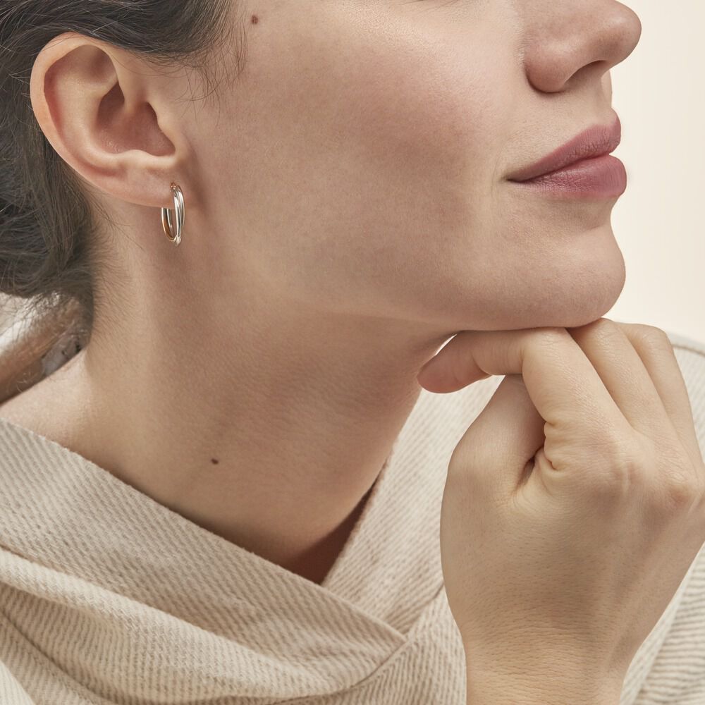 Créoles Tita Or Bicolore - Créoles Femme | Marc Orian