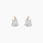 Boucles D'Oreilles Puces Or Jaune Argent Blanc - Puces Femme | Marc Orian