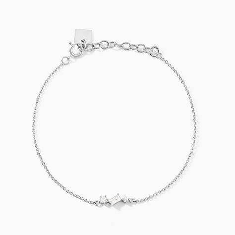 Bracelet Galla Argent Blanc Oxyde De Zirconium - Nouveautés Femme | Marc Orian