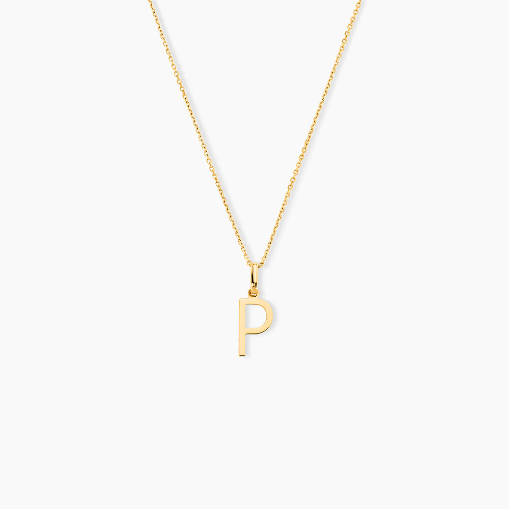 Pendentif Ionia Lettre Or Jaune - Pendentifs Famille | Marc Orian