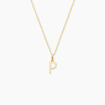 Pendentif Ionia Lettre Or Jaune - Pendentifs Famille | Marc Orian