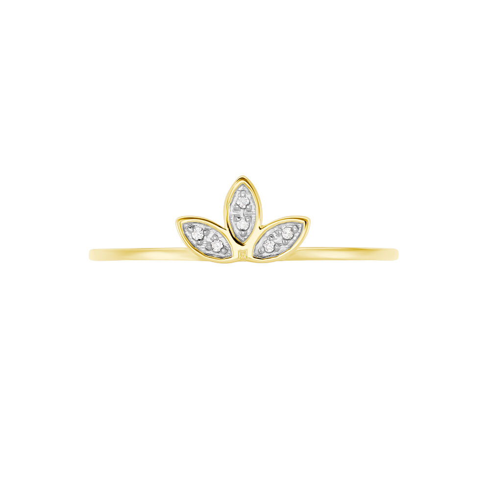 Bague Palmiritio Or Jaune Diamant - Bagues pierres précieuses Femme | Marc Orian