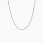 Collie Maille Vivian Argent Blanc - Colliers fantaisie Homme | Marc Orian