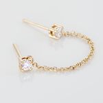 Bijou D'oreille Unitaire Pendante Plaqu&eacute; Or Jaune Dofi Oxyde - Piercings d'oreilles Femme | Marc Orian