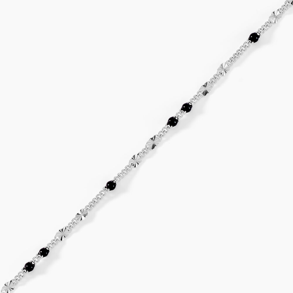 Bracelet Cacilia Argent Blanc - Bracelets chaînes Femme | Marc Orian
