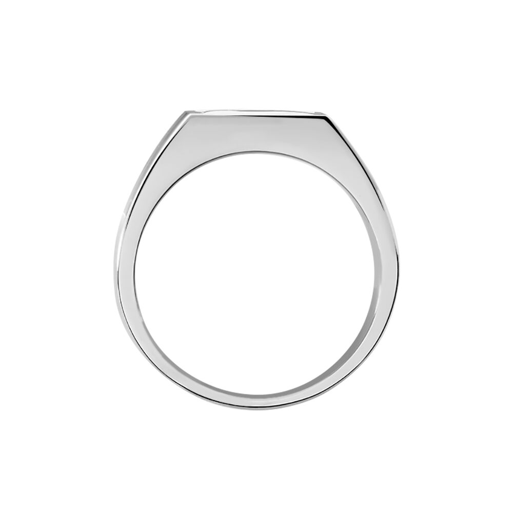 Bague Phebus Him Bruce Acier Blanc - Chevalières Homme | Marc Orian