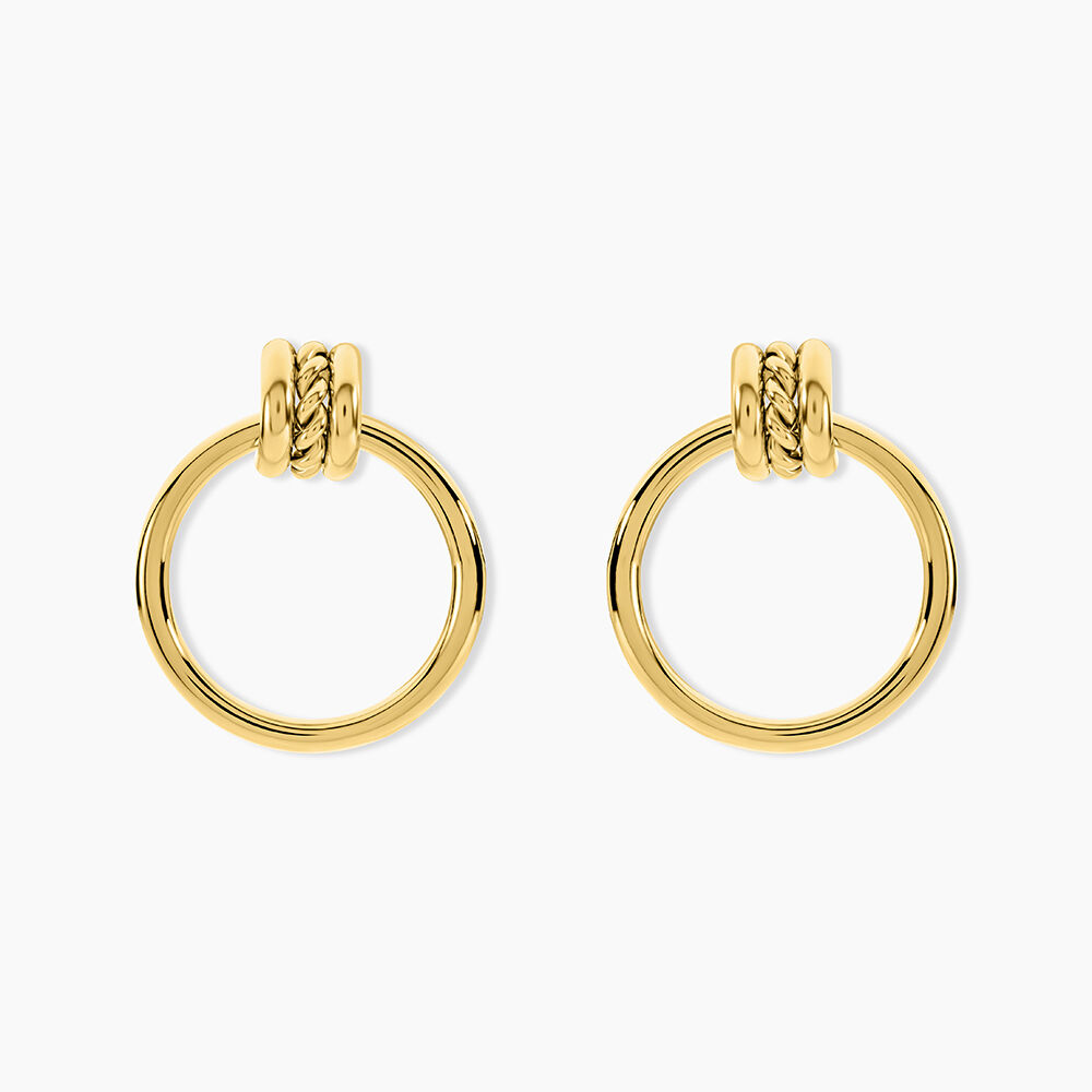 Boucles D'Oreilles Pendantes Cherish Acier Jaune - Pendantes Femme | Marc Orian