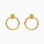 Boucles D'Oreilles Pendantes Cherish Acier Jaune - Pendantes Femme | Marc Orian