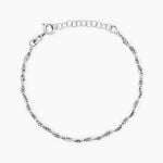 Bracelet Saman Argent Blanc - Bracelets fantaisie Femme | Marc Orian