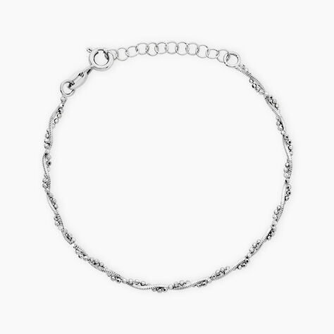Bracelet Saman Argent Blanc - Bracelets fantaisie Femme | Marc Orian