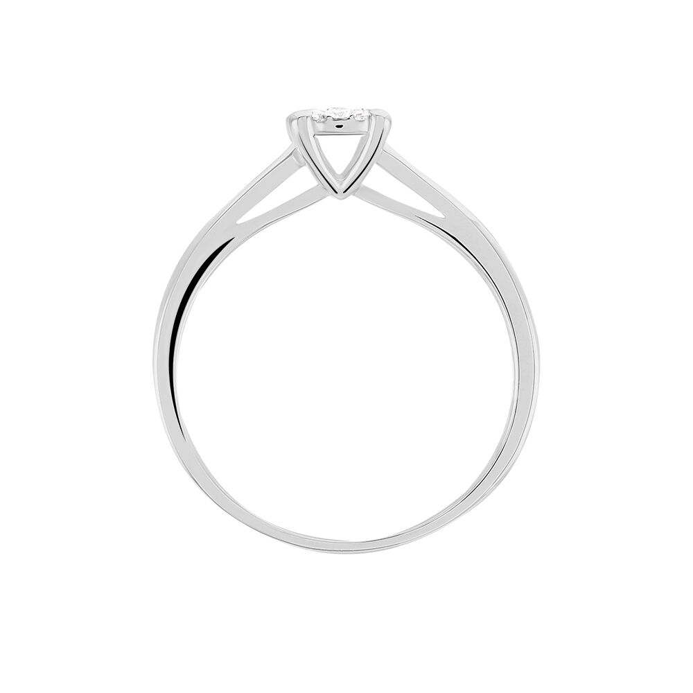 Bague Solitaire Artemis Or Blanc Diamant - Parures de mariage Femme | Marc Orian