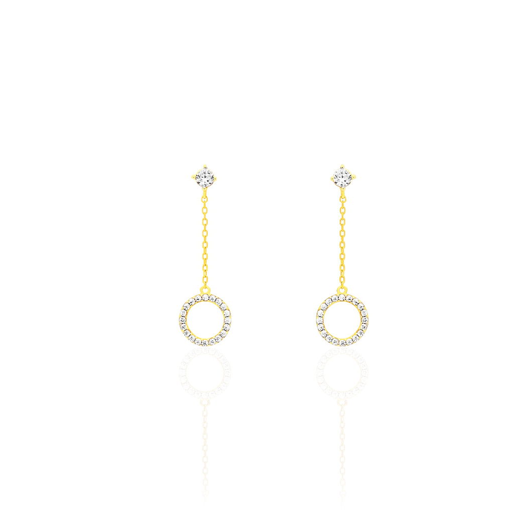 Boucles D'oreilles Puces Lim Or Jaune  - Puces Femme | Marc Orian