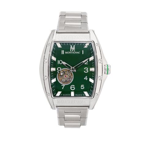 Montre Montignac Tonneau Automatique Vert - Montres automatiques Homme | Marc Orian