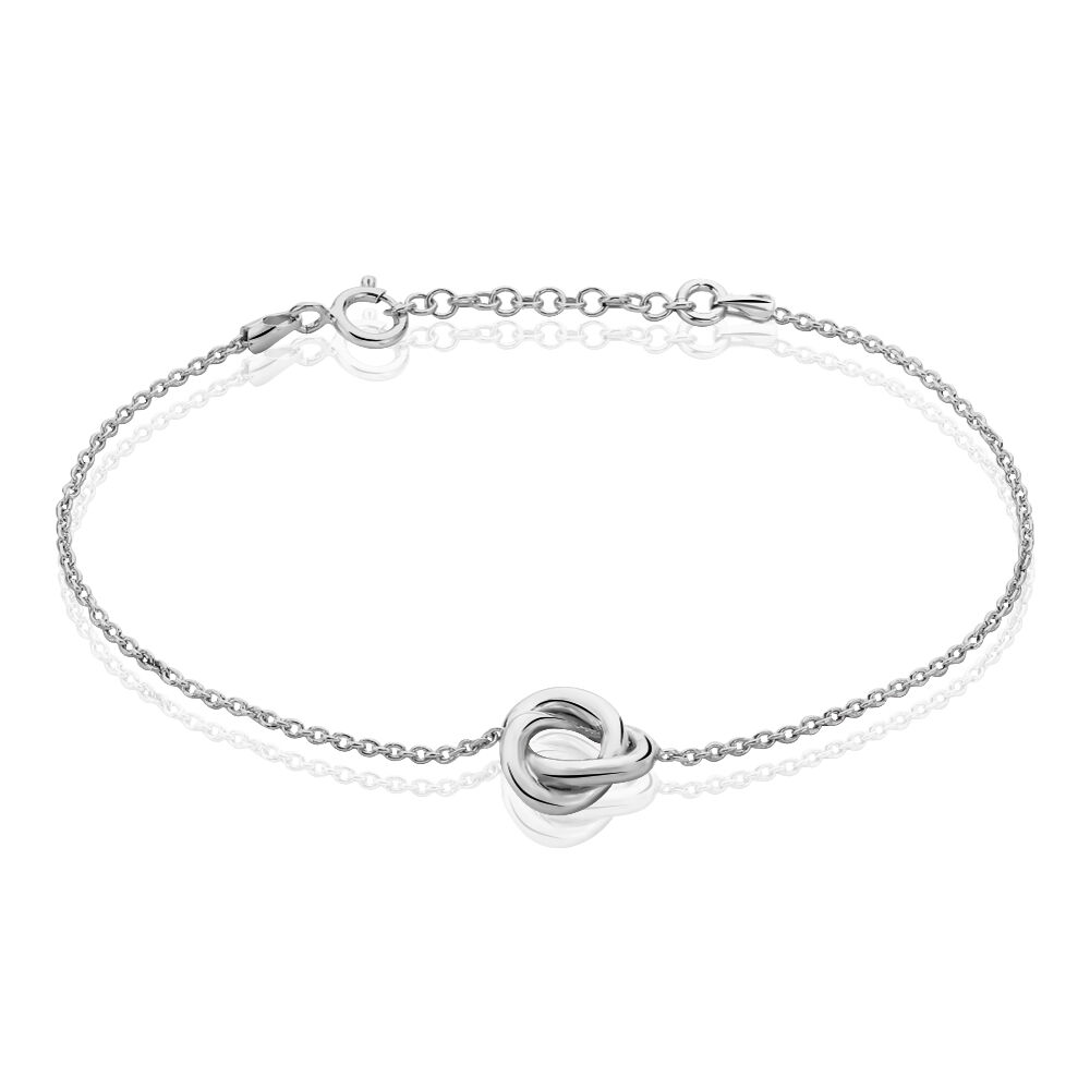 Bracelet Kaelya Argent Blanc - Bracelets chaînes Femme | Marc Orian