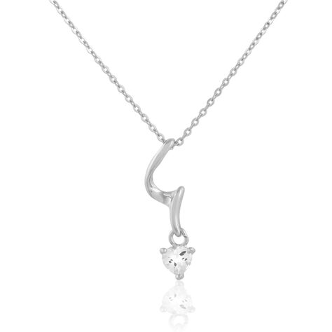 Collier Amayes Argent Blanc Oxyde De Zirconium - Colliers avec pierres Femme | Marc Orian