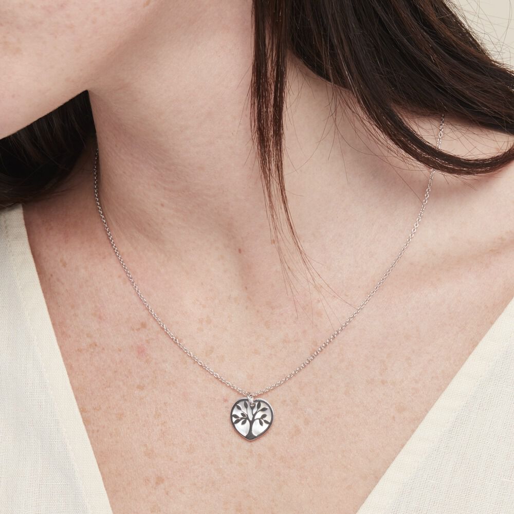Collier Argent Blanc Vitto Nacre - Colliers avec pierres Femme | Marc Orian