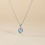 Pendentif Miyah Or Blanc Topaze - Pendentifs Femme | Marc Orian